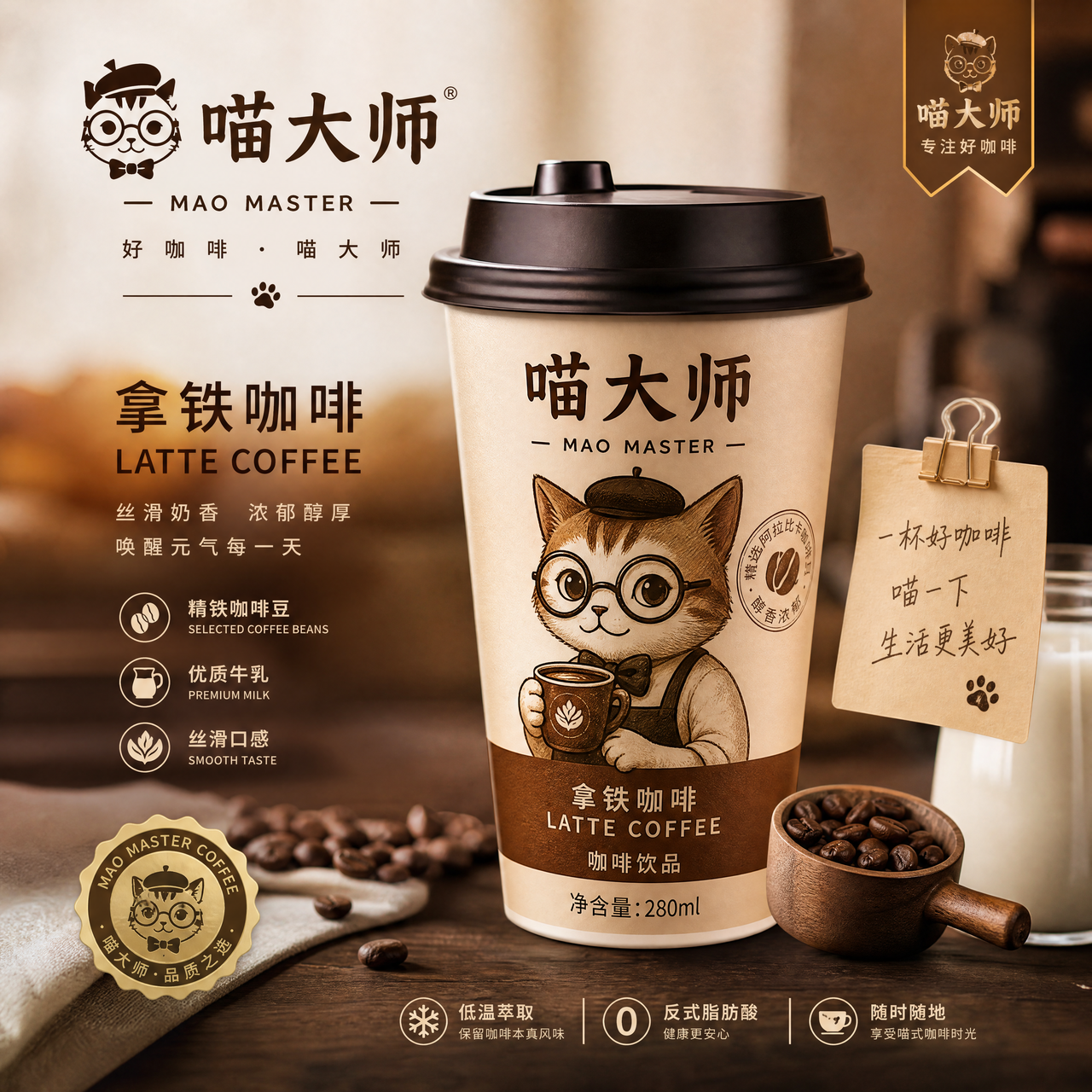 咖啡饮品模板测试截图